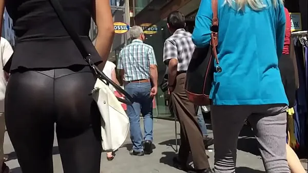 Grandes transparent leather leggings vídeos calorosos