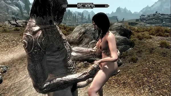 Duże Skyrim Giant v ciepłe filmy