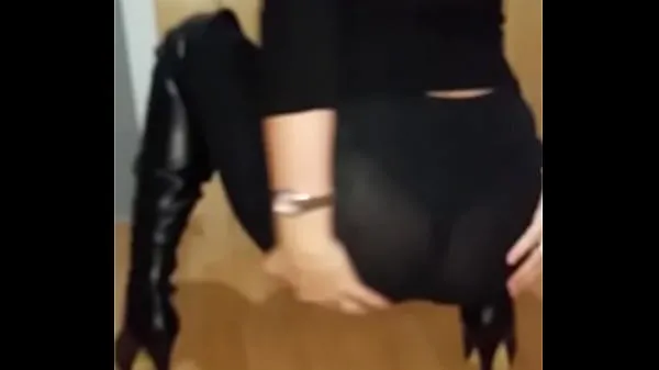 Grandes Culo Leggins Negro Botas fetiche sexy dominaluciavídeos cálidos