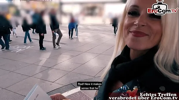Big Skinny mature german woman public street flirt EroCom Date casting in berlin pickup warm Videos