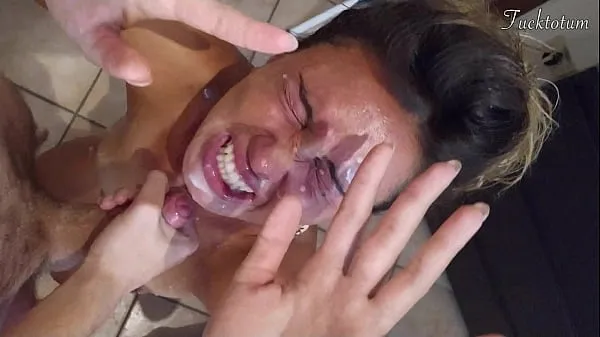 Big Girl orgasms multiple times and in all positions. (at 7.4, 22.4, 37.2). BLOWJOB FEET UP with epic huge facial as a REWARD - FRENCH audio warm Videos