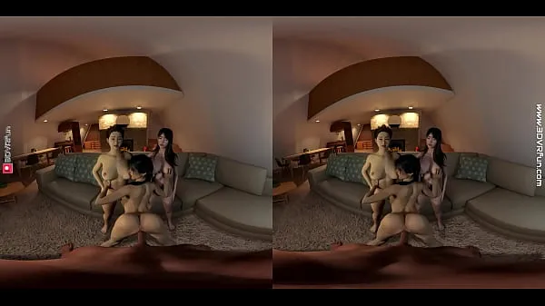วิดีโอยอดนิยม Big Tits and Petite Threesome 3D VR pov รายการใหญ่