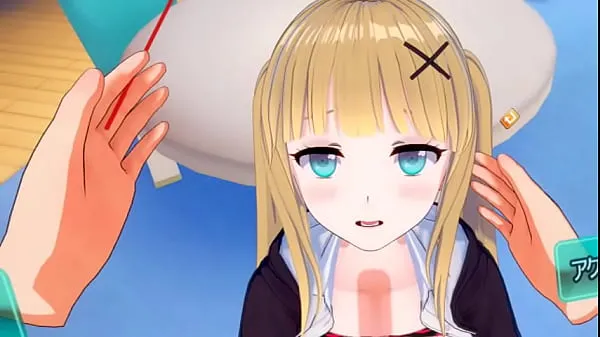 Большие Эроге Коикацу! VR версия] Блондинка с огромной грудью и двойным хвостом JK натерта и возбуждена теплые видео