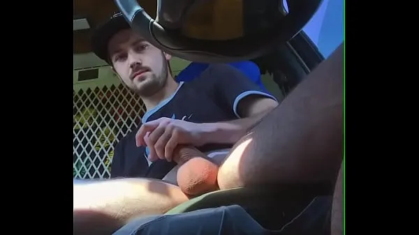 Grote Jacking Off and Cumming in my Work Van at a Busy Public Parking Lot | Anguish Gush warme video's