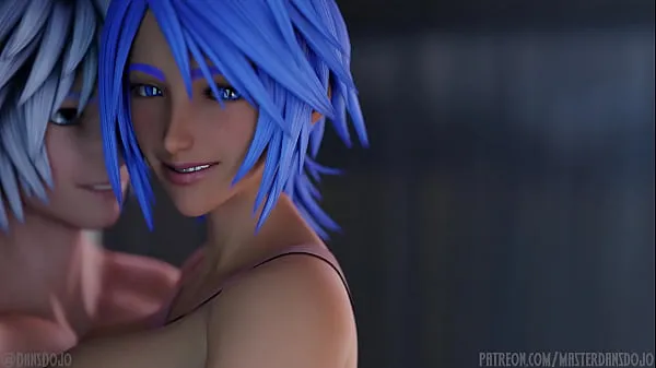 Grandes Master Dan's Dojo apresenta uma animação de trabalho na coxa com os personagens de KH Aqua e Riku vídeos calorosos