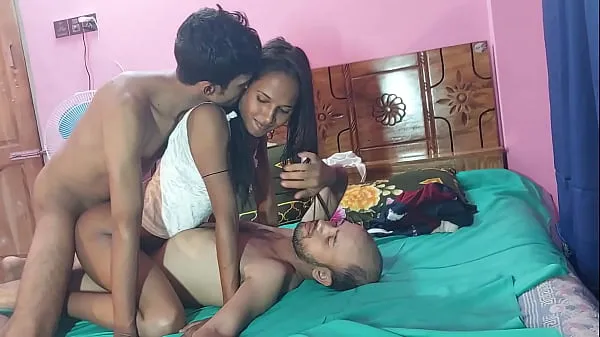Big Amateur slut suck and fuck Two cock with cumshot, 3some deshi sex ,,, Hanif and Popy khatun and Manik Mia warm Videos