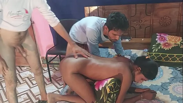Grote First time sex desi girlfriend Threesome Bengali Fucks Two Guys and one girl , Hanif pk and Sumona and Manik warme video's
