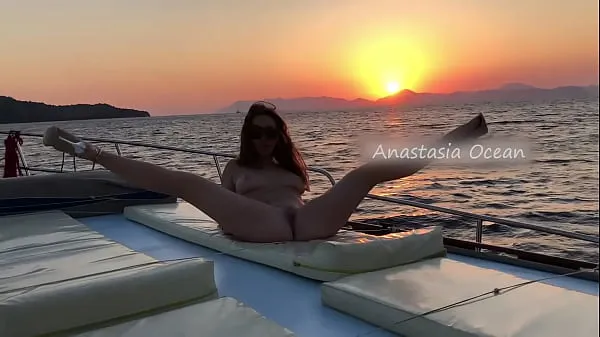 Big Public. A wonderful girl dances naked on a boat in the open sea. Masturbates, enjoys herself warm Videos