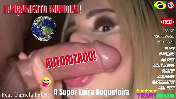 WORLD LAUNCH! AUTHORIZED! PAMELA FALCÃO - The Super Blonde Blowjob Video ấm áp lớn