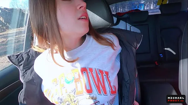 Big Real Russian Teenager Hitchhiker Girl Agreed to Make DeepThroat Blowjob Stranger for Cash and Swallowed Cum - MihaNika69 and Michael Frost warm Videos