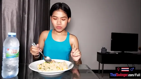 Grandes Petite Asian amador GF da Tailândia faz o jantar e faz sexo depois vídeos calorosos