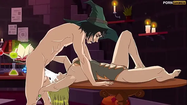 Grandes Parodia porno de anime de Halloweenvídeos cálidos