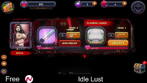 크고 Idle Lust (Nutaku Free Browser Game) Idle, Card, Casual 따뜻한 동영상